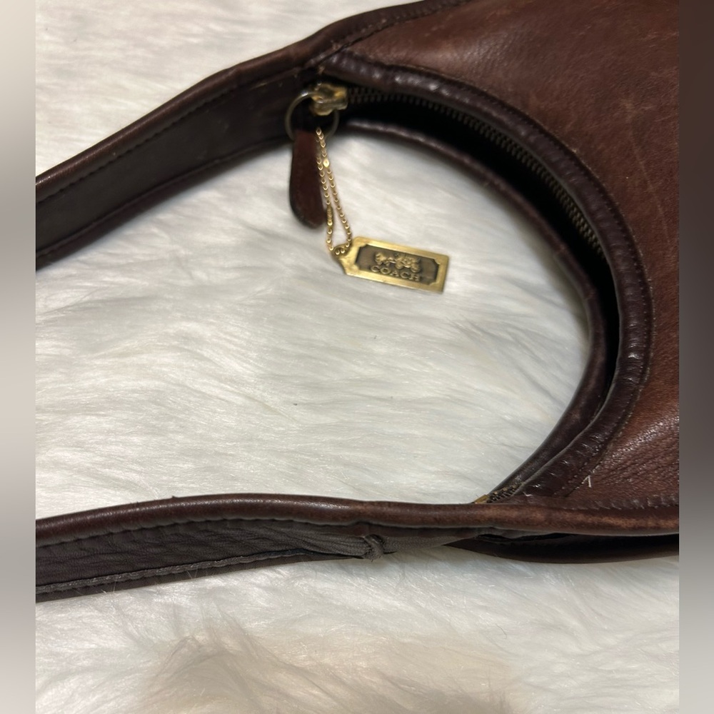 Coach VTG 1998 ERGO Mini Zip 9020 Mahogany Bag - Picture 6 of 16
